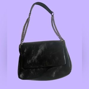 Zara Black Chain Strap Shoulder Bag